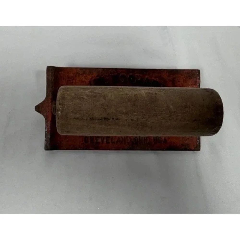 Vintage Miles Craft Tools Cleveland, OH 27A Cement Masonry Edger w/Wood Handle